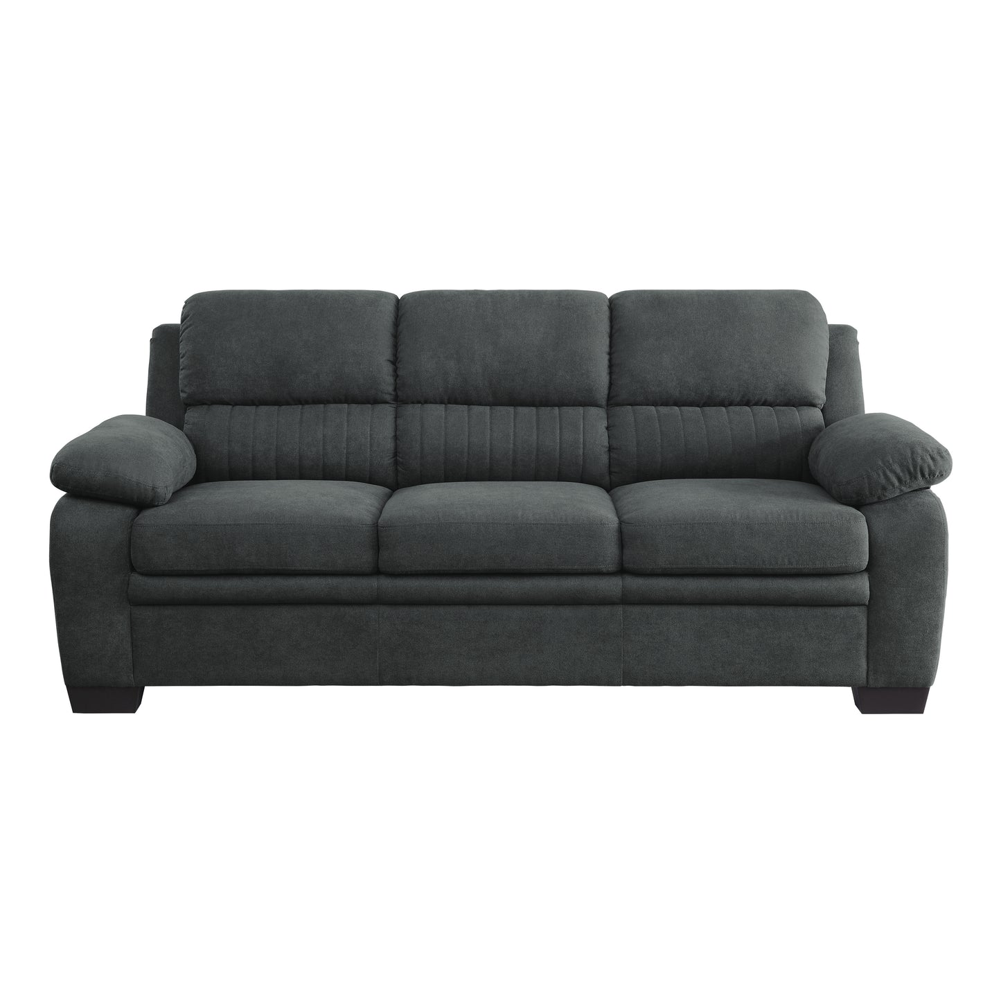 Homelegance Holleman Dark Gray Sectional Sofa Plush Comfort and Modern Design 9333DG-3