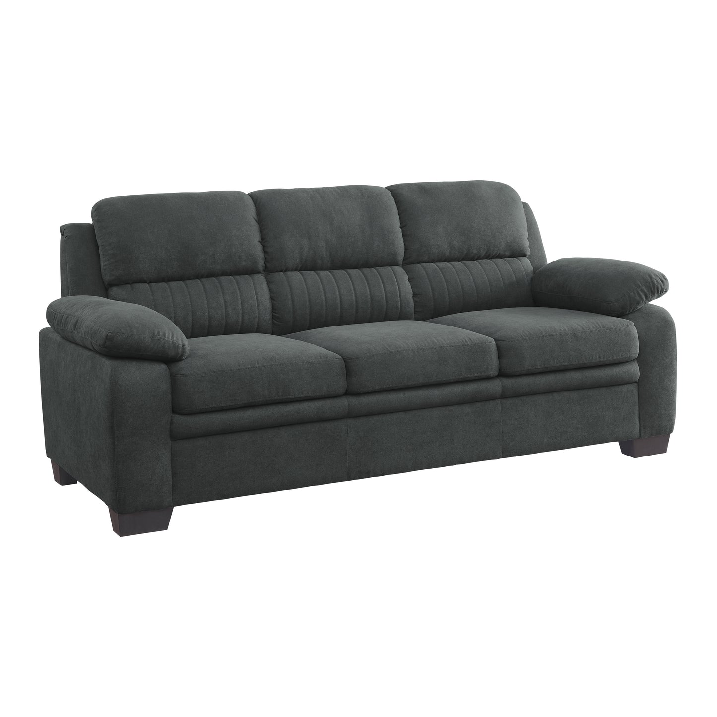 Homelegance Holleman Dark Gray Sectional Sofa Plush Comfort and Modern Design 9333DG-3
