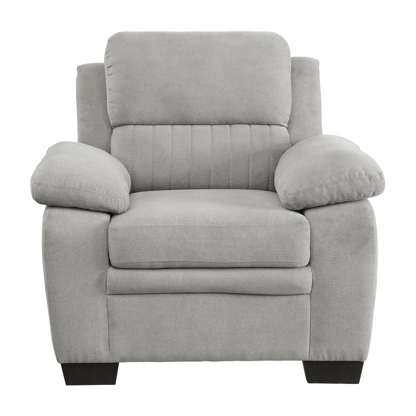 Homelegance Holleman Accent Chair in Textured Gray Fabric 9333GY-1