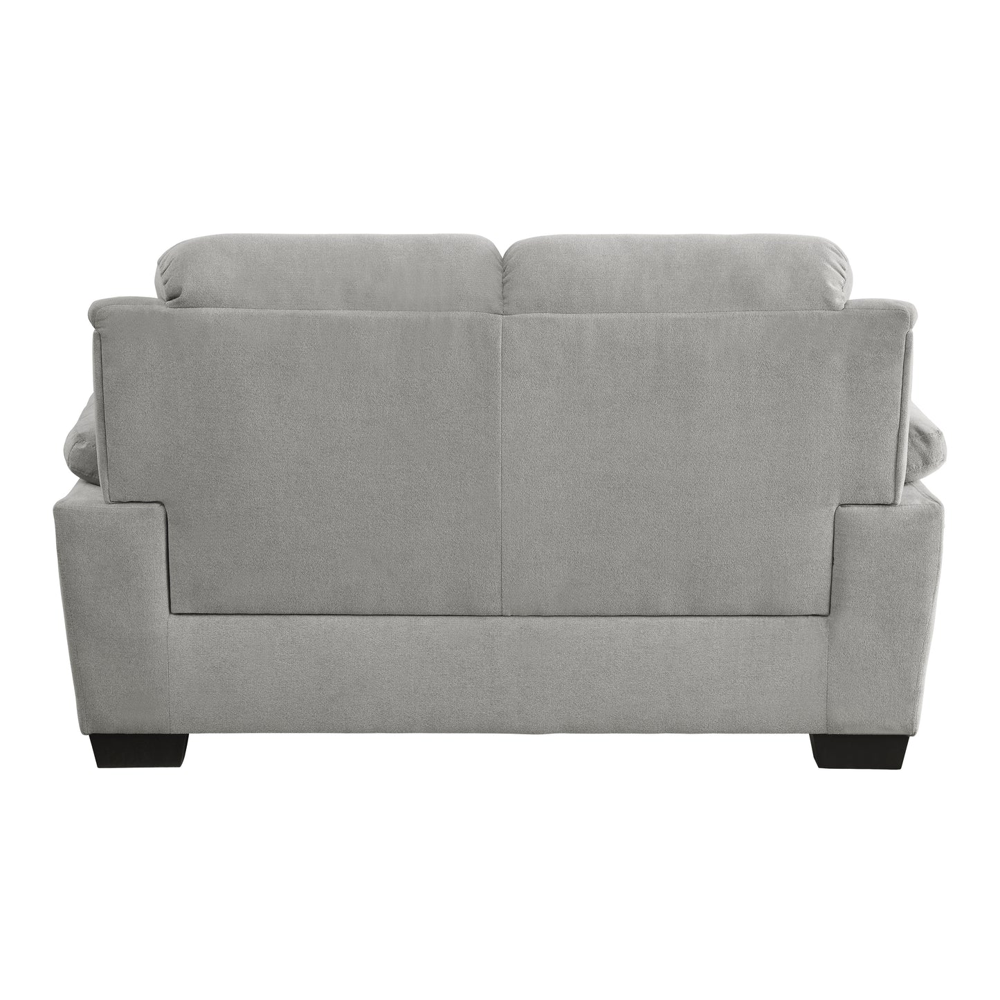 Homelegance Holleman Gray Loveseat Textured Fabric Upholstery 9333GY-2