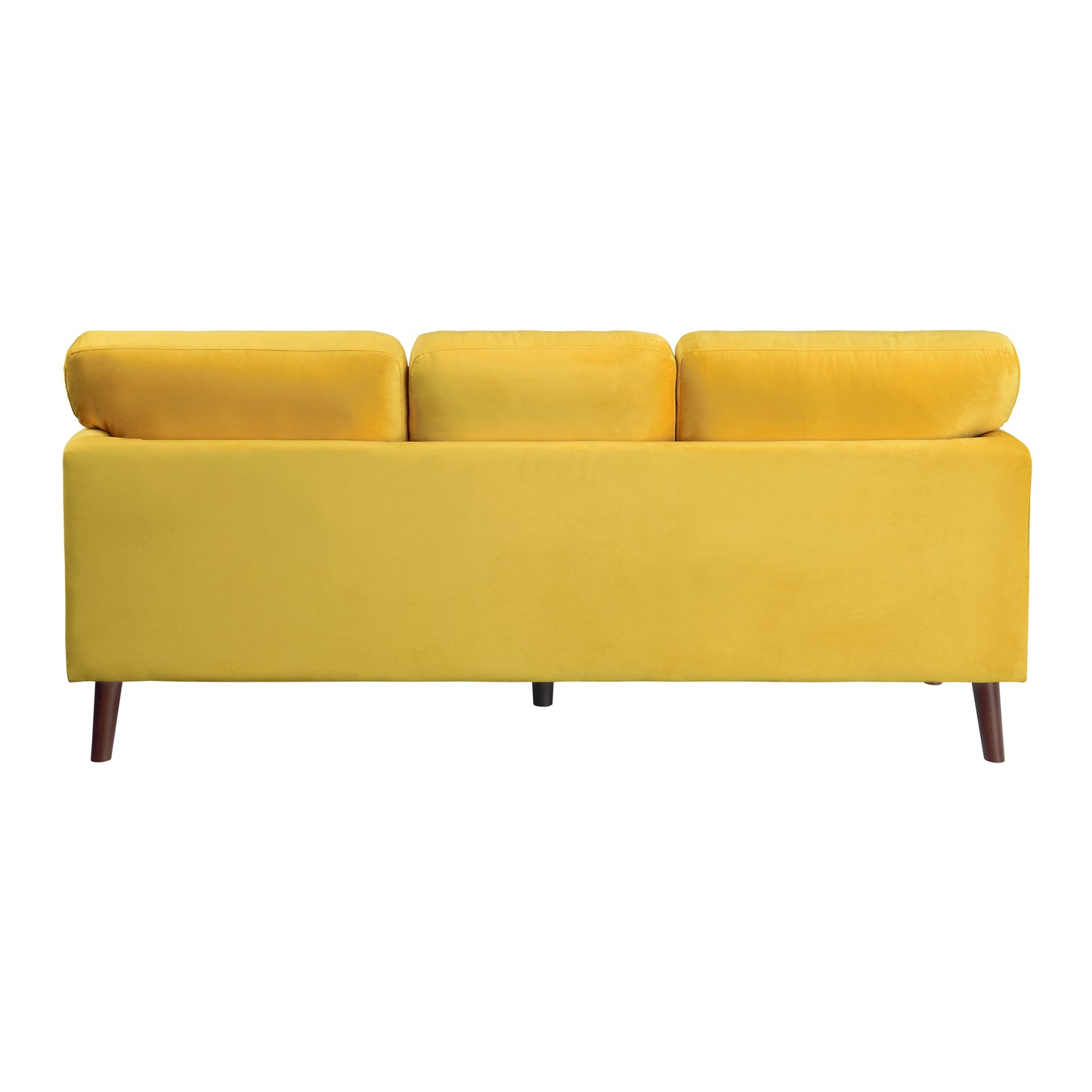 Homelegance Tolley Sectional Sofa in Vibrant Yellow Velvet 9338YW-3