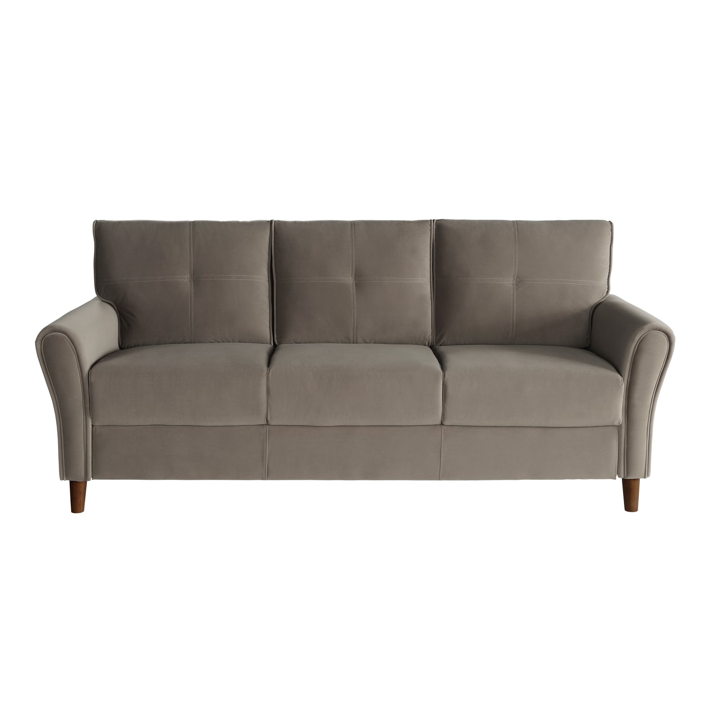 Homelegance Dunleith Sectional Sofa in Luxurious Brown Velvet 9348BRW-3