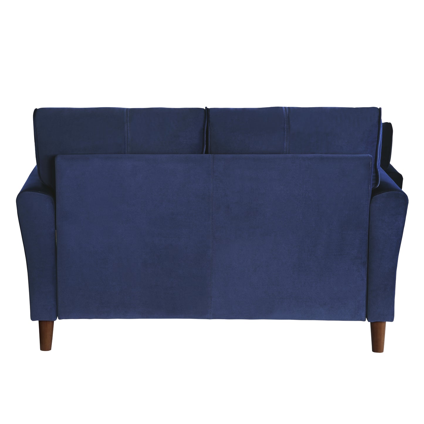 Homelegance Dunleith Loveseat in Blue Velvet with Tufted Detail 9348BUE-2