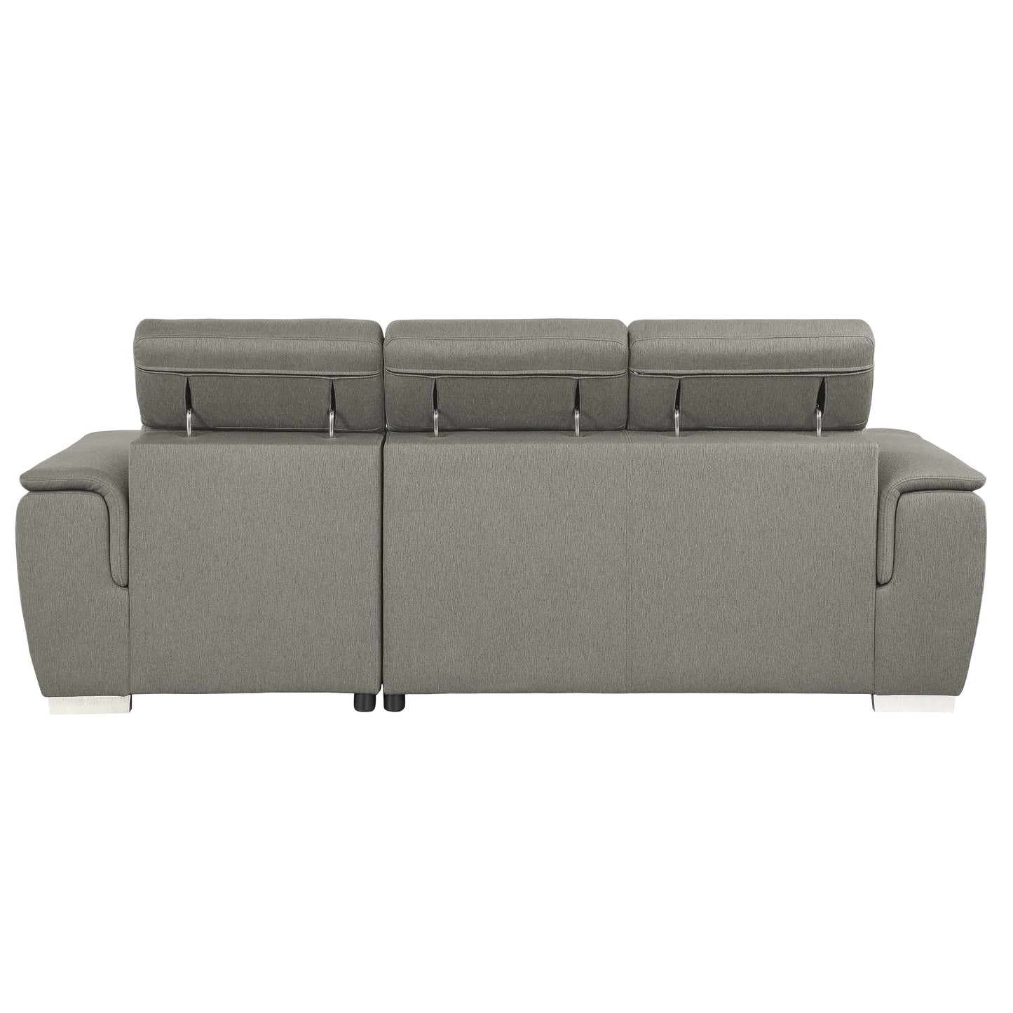 Homelegance Berel Sectional Sofa Brown Chenille with Pull-Out Bed and Storage 9355BR-22LRC