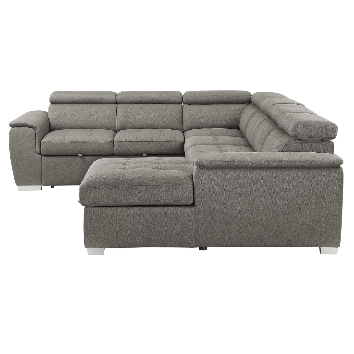 Homelegance Berel Sectional Sofa in Brown 9355BR-42LRC