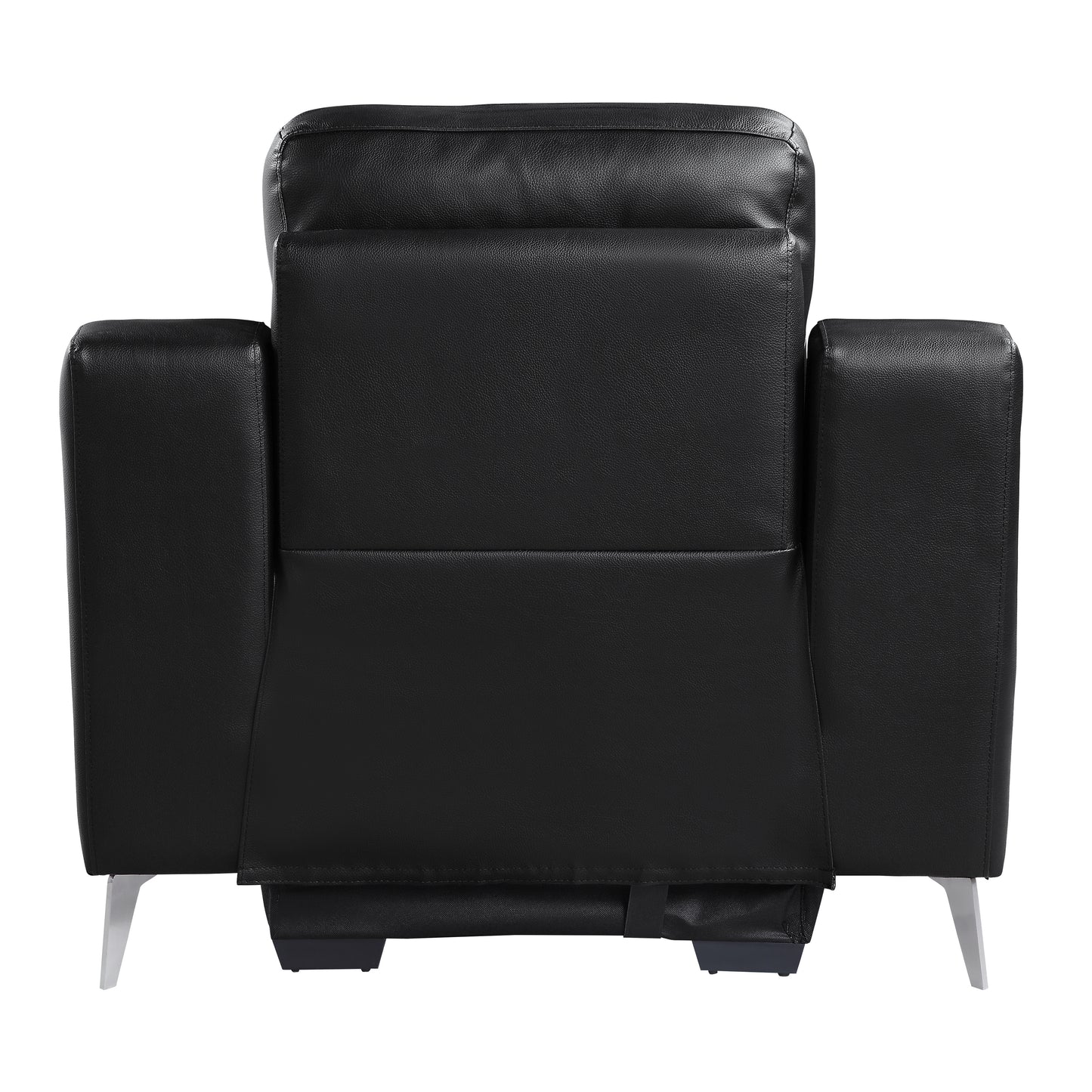 Homelegance Antonio Reclining Chair Power Recliner in Black 9360BLK-1PW