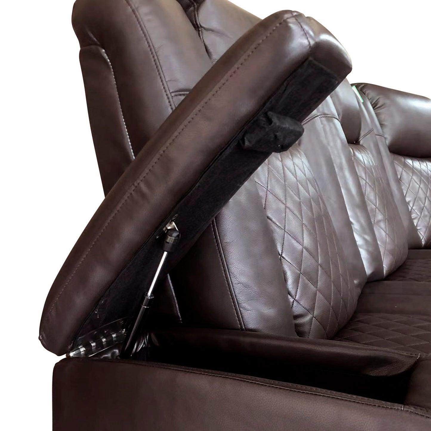 Homelegance Caelan Reclining Chair Power Recliner Dark Brown 9366DB-1PWH