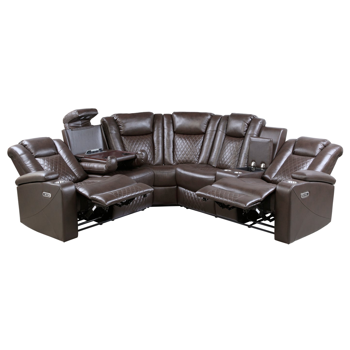 Homelegance Caelan Sectional Sofa in 9366DB-SC Stylish Comfort Design