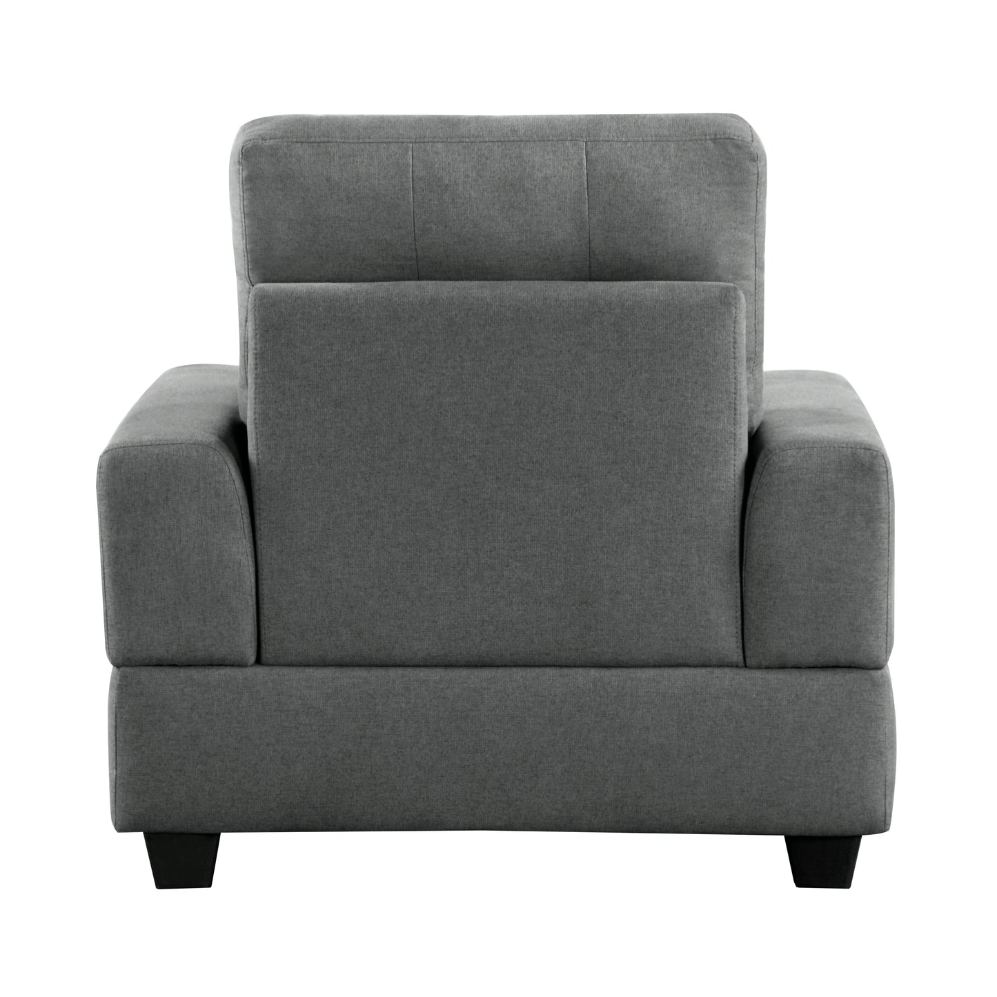 Homelegance Dunstan Accent Chair in Dark Gray Textured Fabric 9367DGY-1N