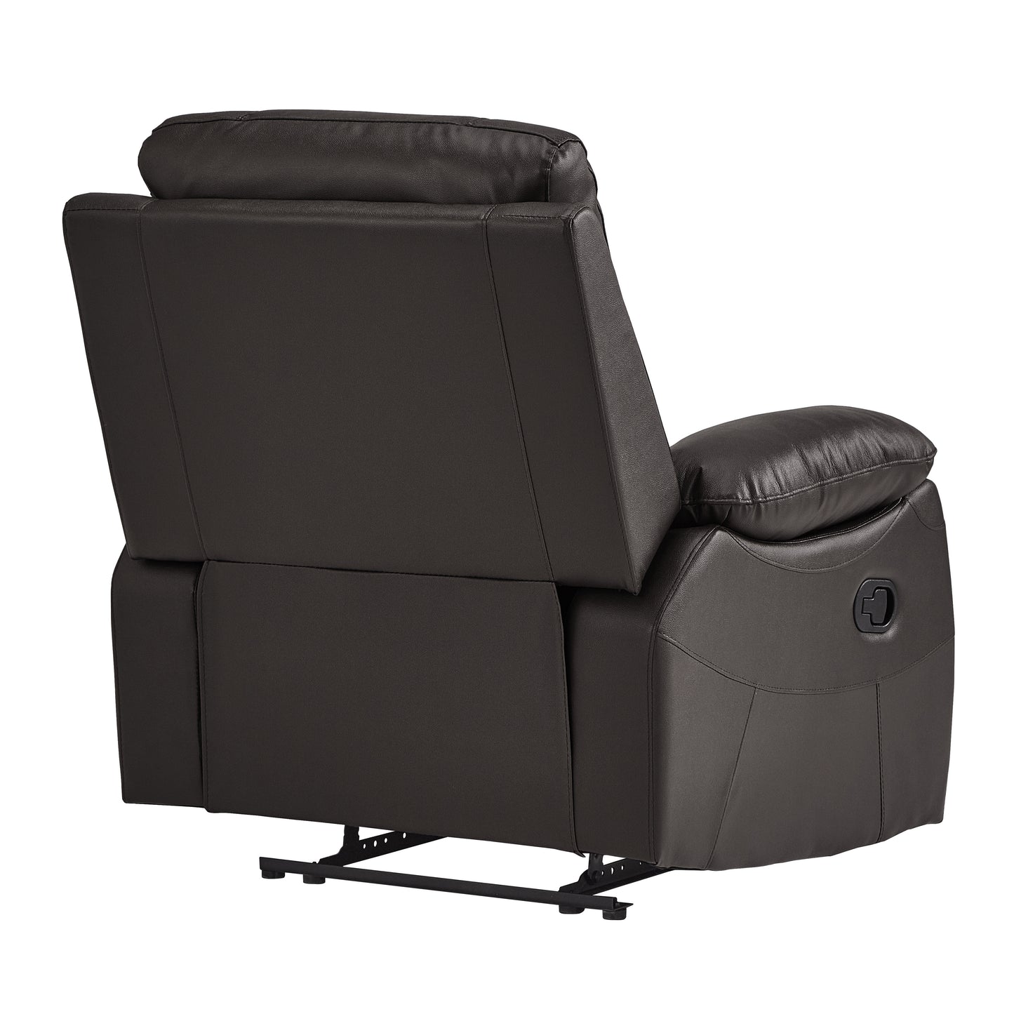 Homelegance Dawson Reclining Chair in Brown Faux Leather 9368BRW-1