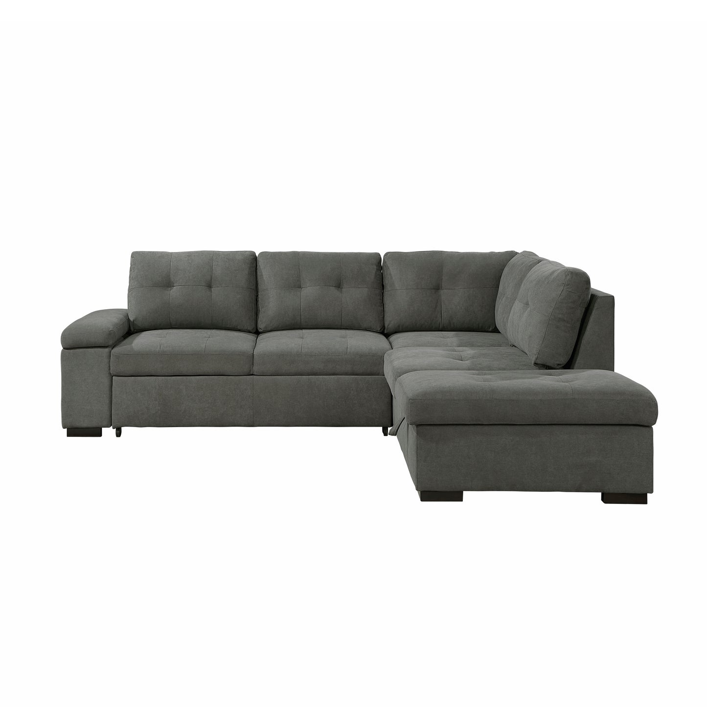 Homelegance Brooklyn Park Sectional Sofa in Dark Gray 9390DG-22LRC