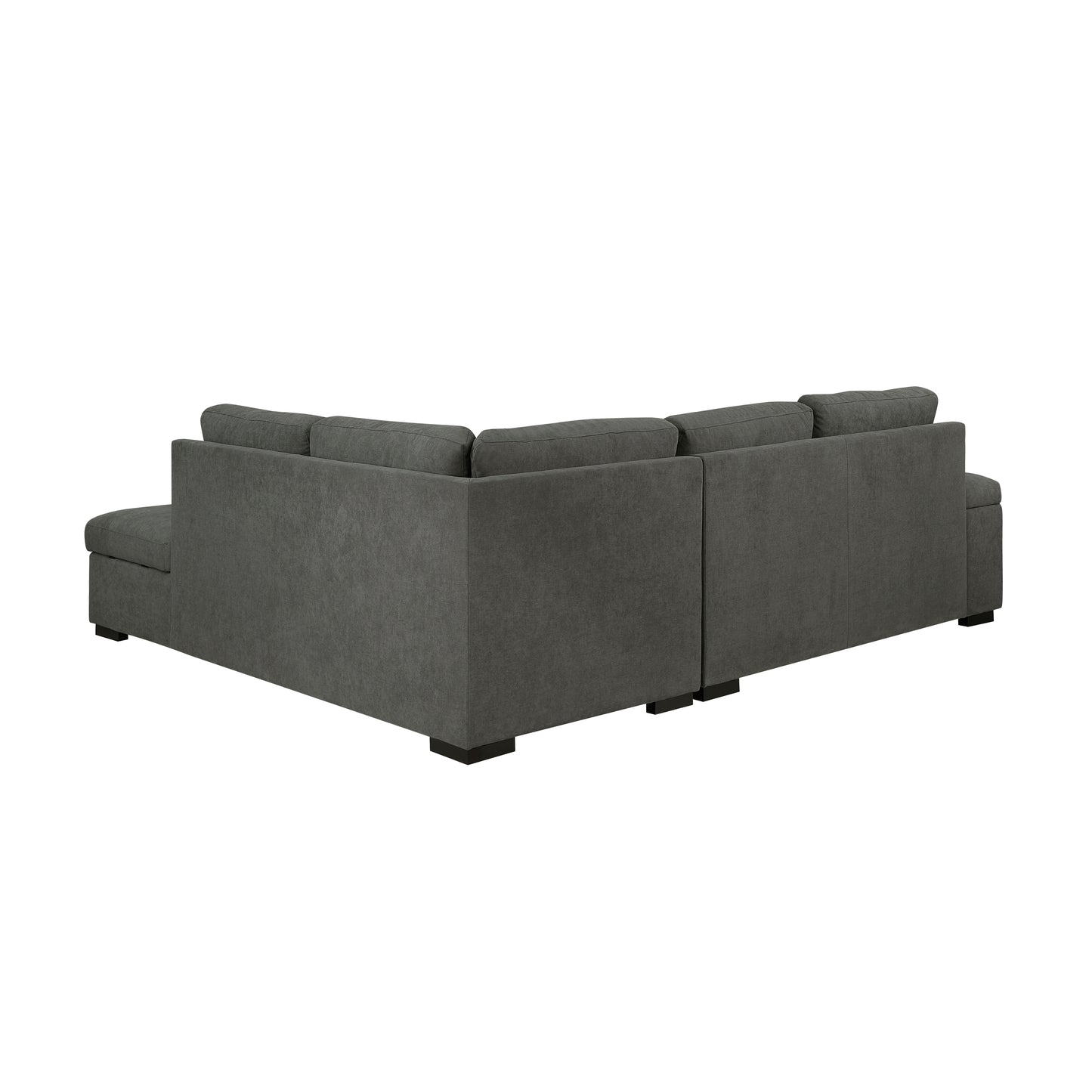 Homelegance Brooklyn Park Sectional Sofa in Dark Gray 9390DG-22LRC