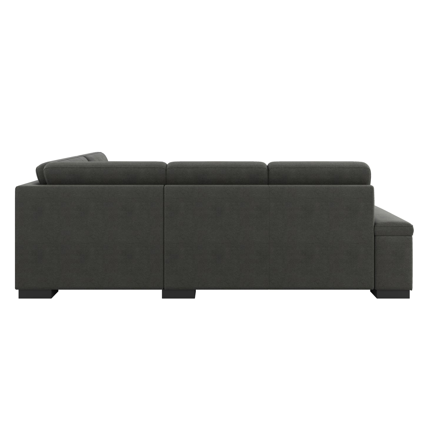 Homelegance Brooklyn Park Sectional Sofa in Dark Gray 9390DG-22LRC