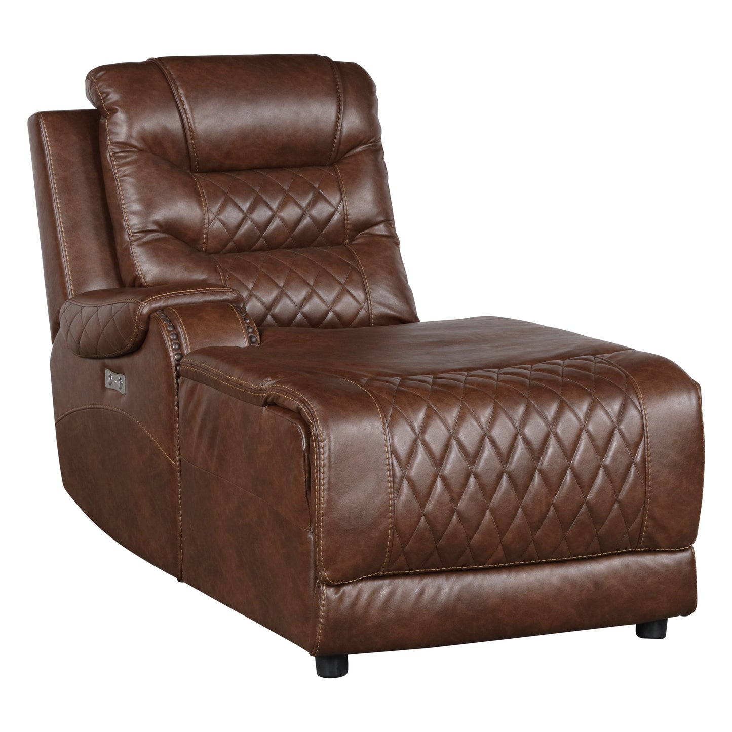 Homelegance Putnam Sectional Sofa in Brown 9405BR-6LCRR