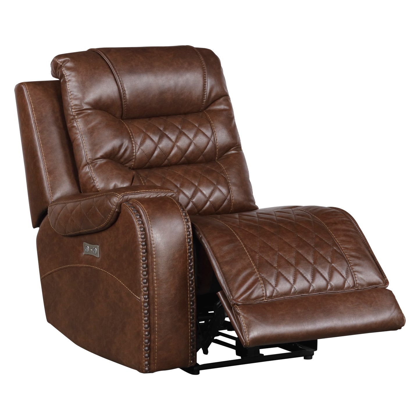 Homelegance Putnam Sectional Sofa in Brown 9405BR-6LRRC