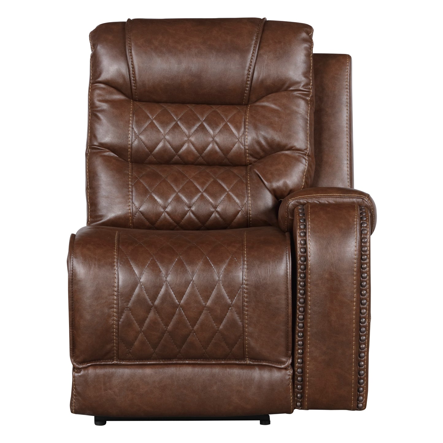 Homelegance Putnam Sectional Sofa in Brown 9405BR-6LRRR