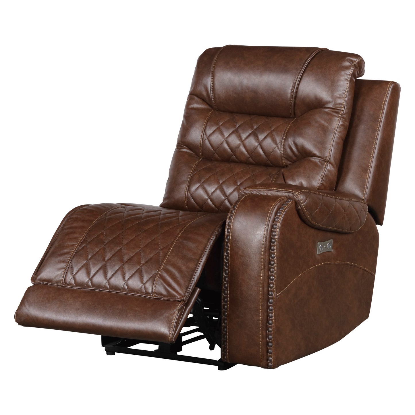 Homelegance Putnam Sectional Sofa in Brown 9405BR-6LRRR