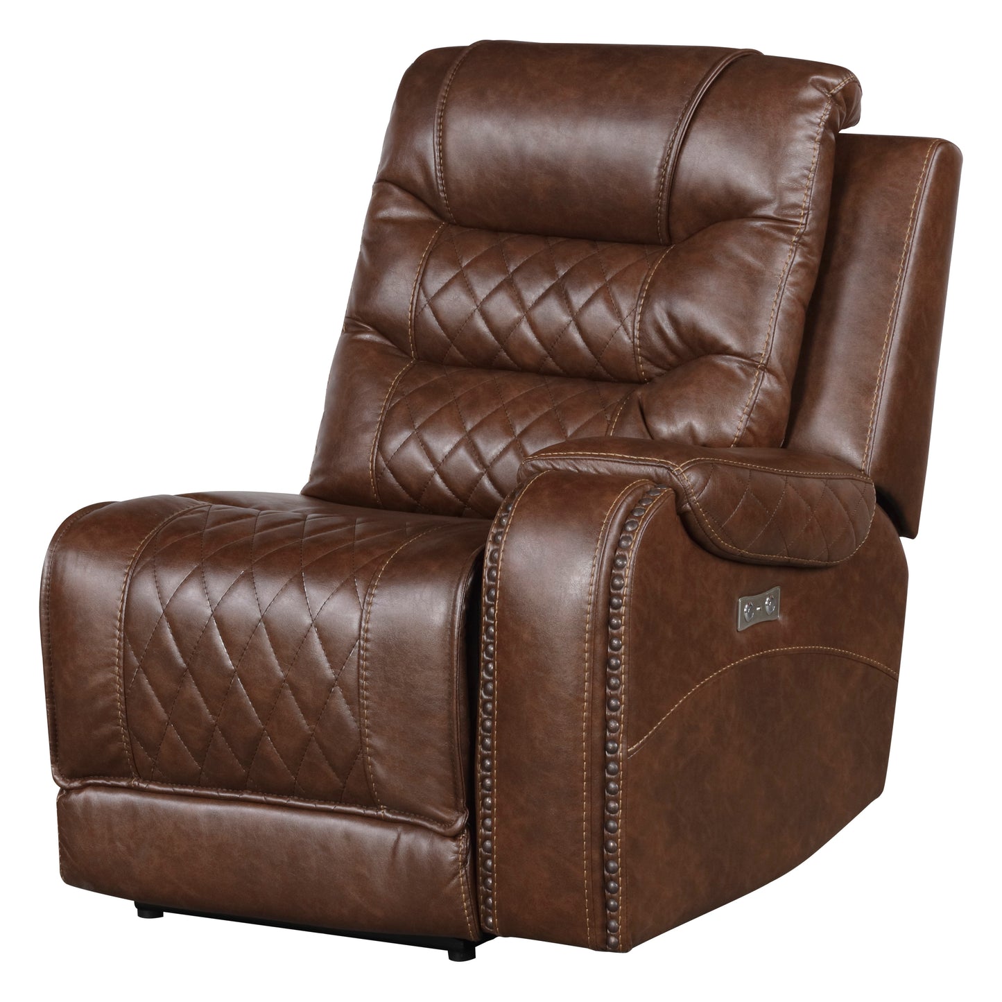 Homelegance Putnam Sectional Sofa in Brown 9405BR-6LRRR