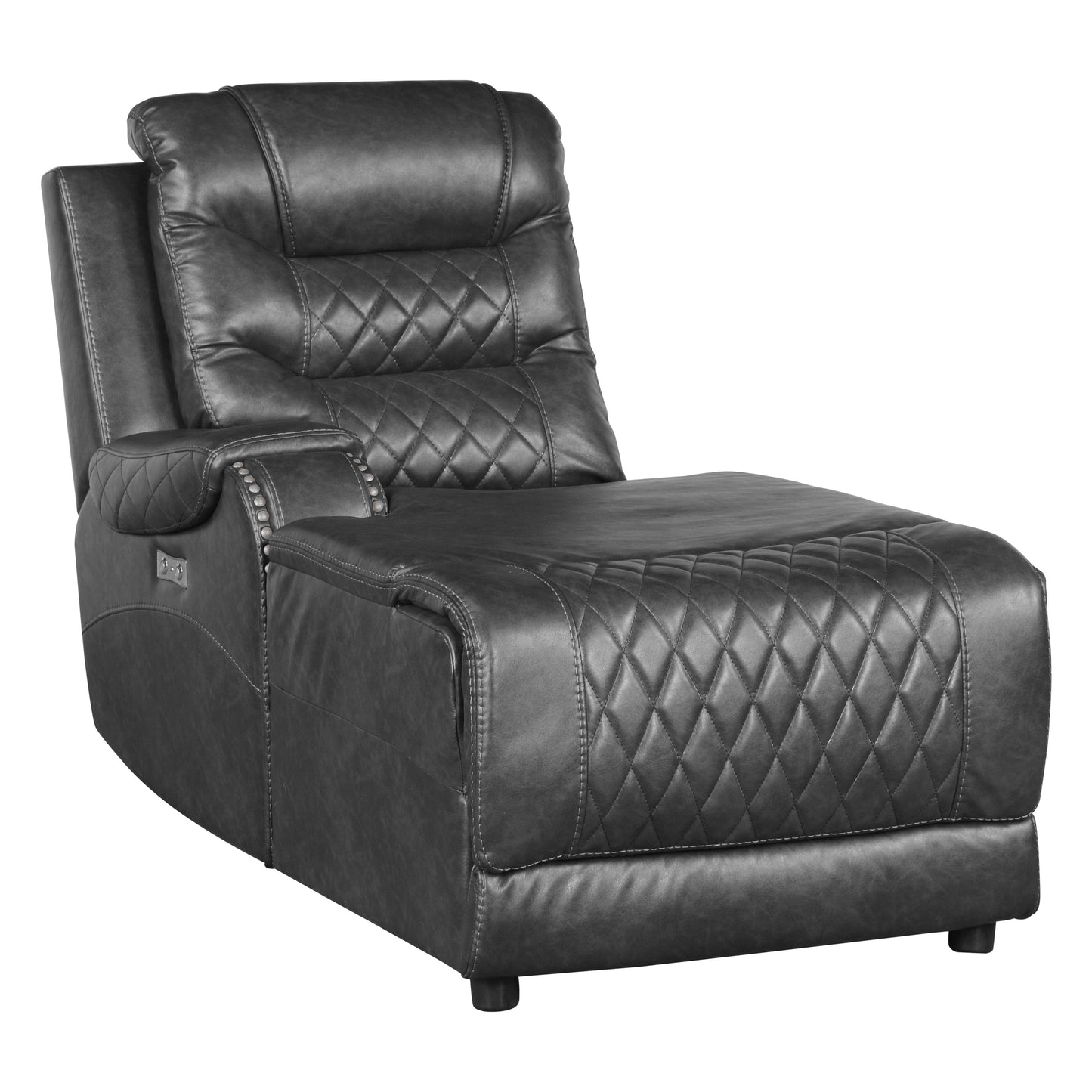 Homelegance Putnam Sectional Sofa in Gray 9405GY-6LCRR