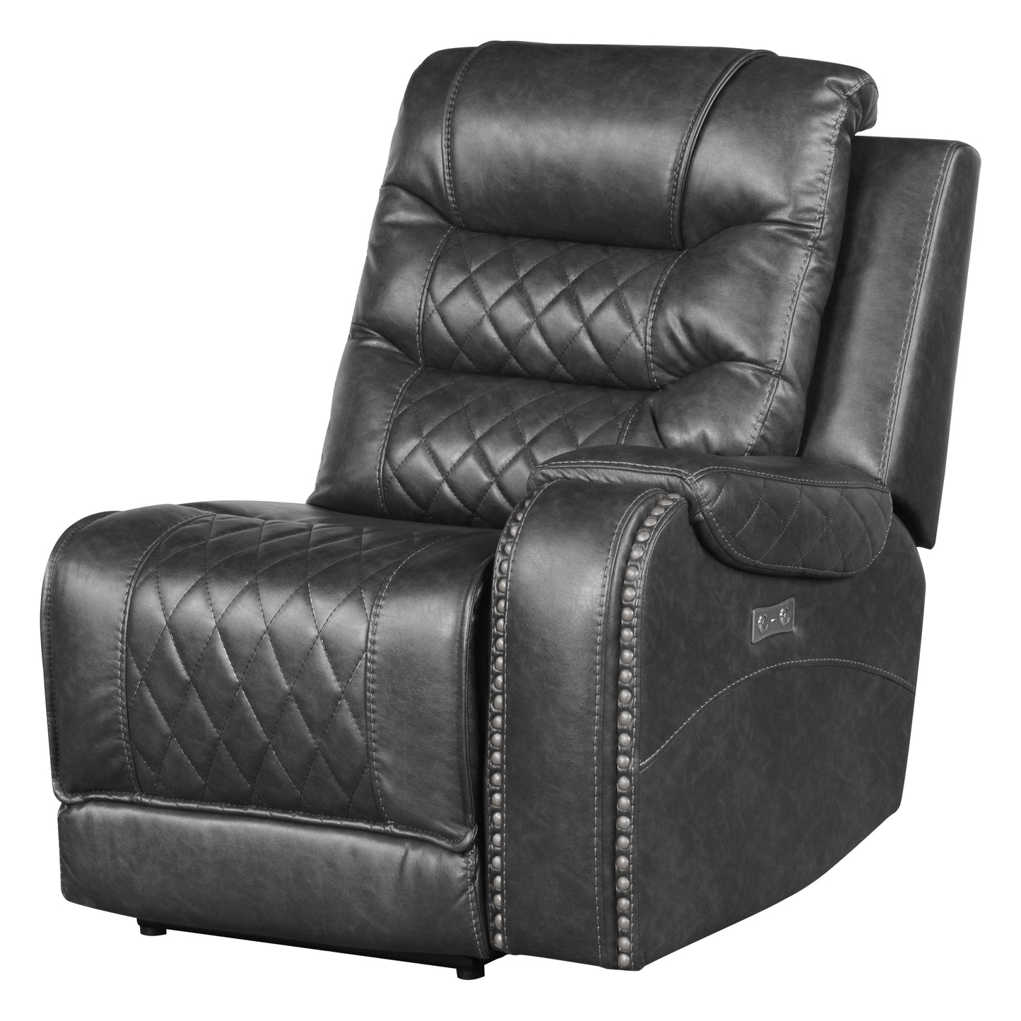 Homelegance Putnam Sectional Sofa in Gray 9405GY-6LRRR