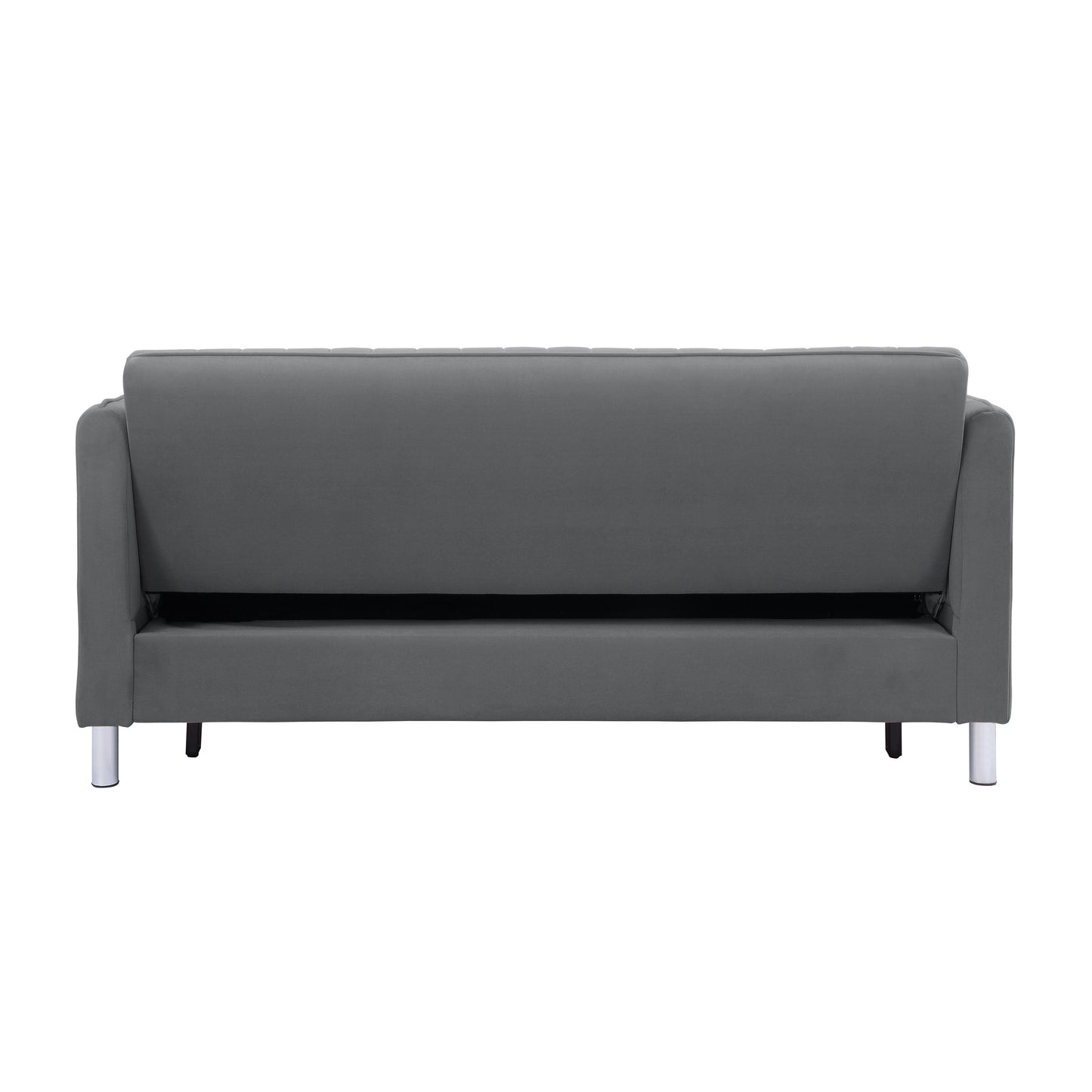 Homelegance Greenway Sofa in Luxurious Brown-Gray Velvet with Pull-Out Bed 9406BRG-3CL