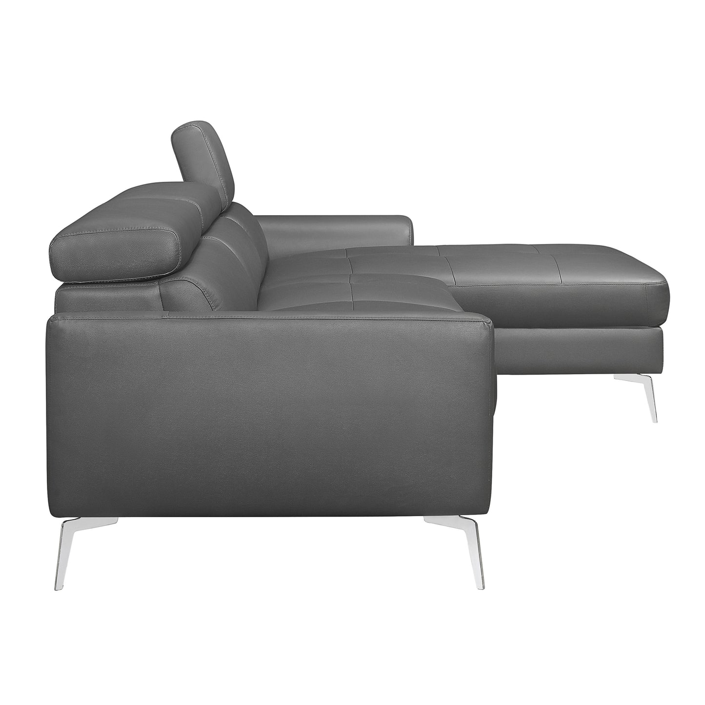 Homelegance Ashland Dark Gray 2-Piece Sectional Sofa with Chaise 9408DGY-SC