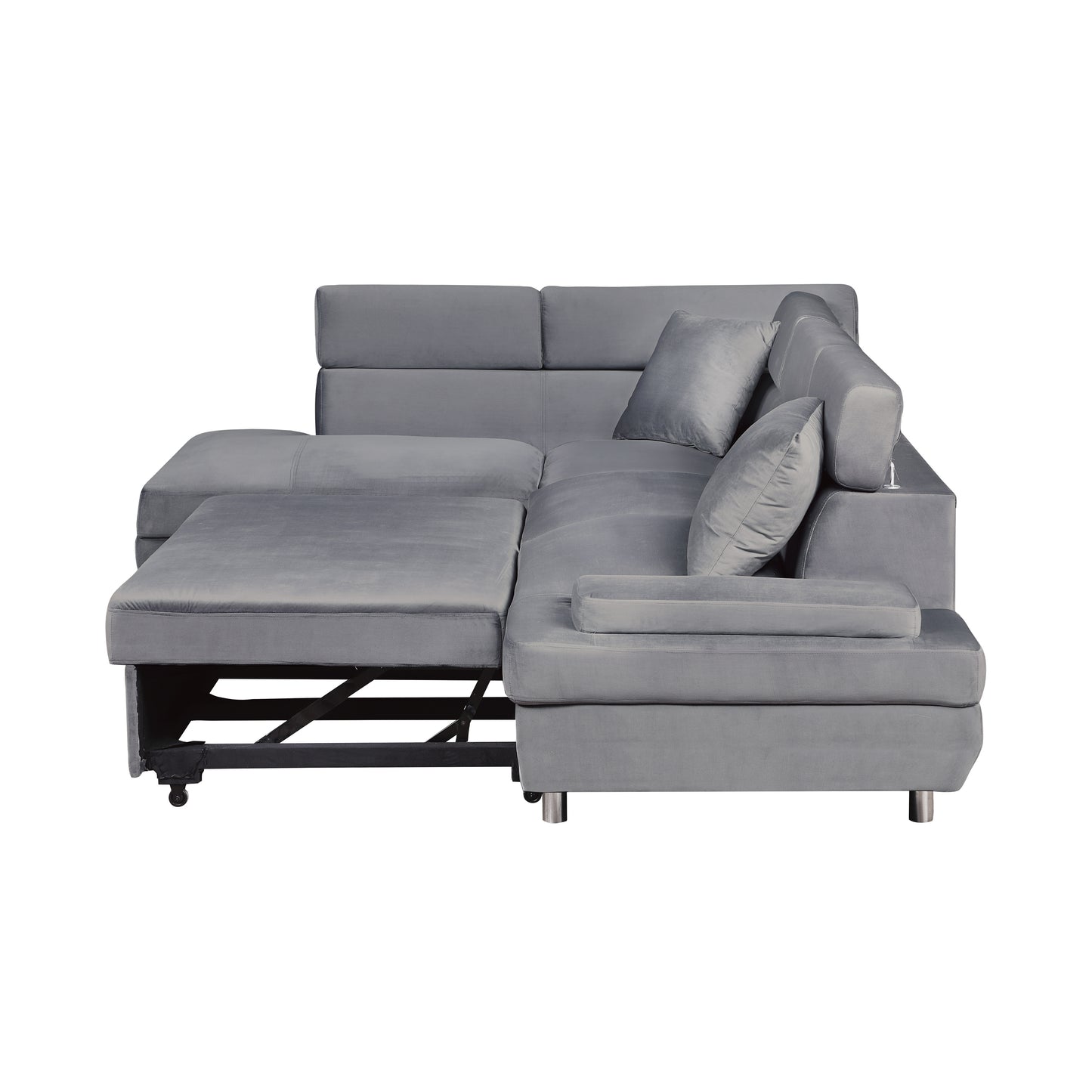 Homelegance Cruz Sectional Sofa in Gray 9412GY-SC for Stylish Living Spaces