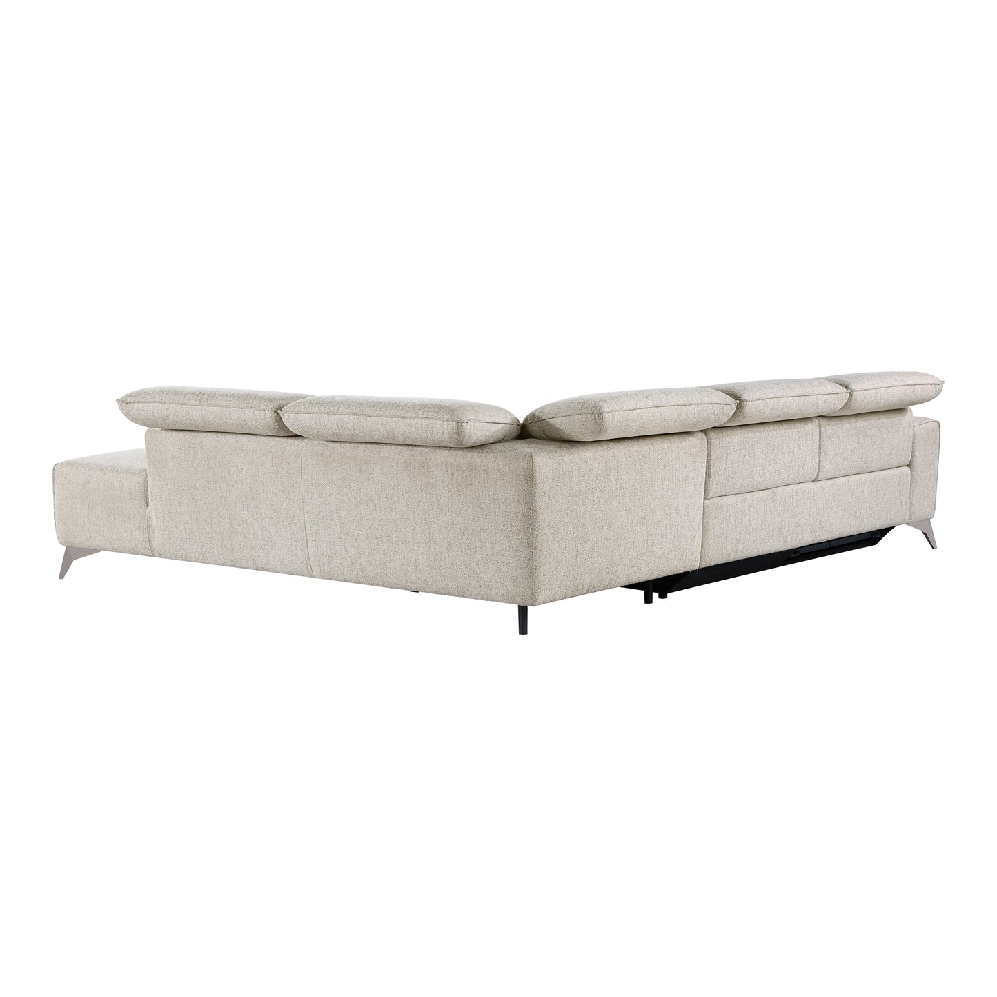 Homelegance Adahlia Power Reclining Sectional Sofa in Sand 9414-SCPW