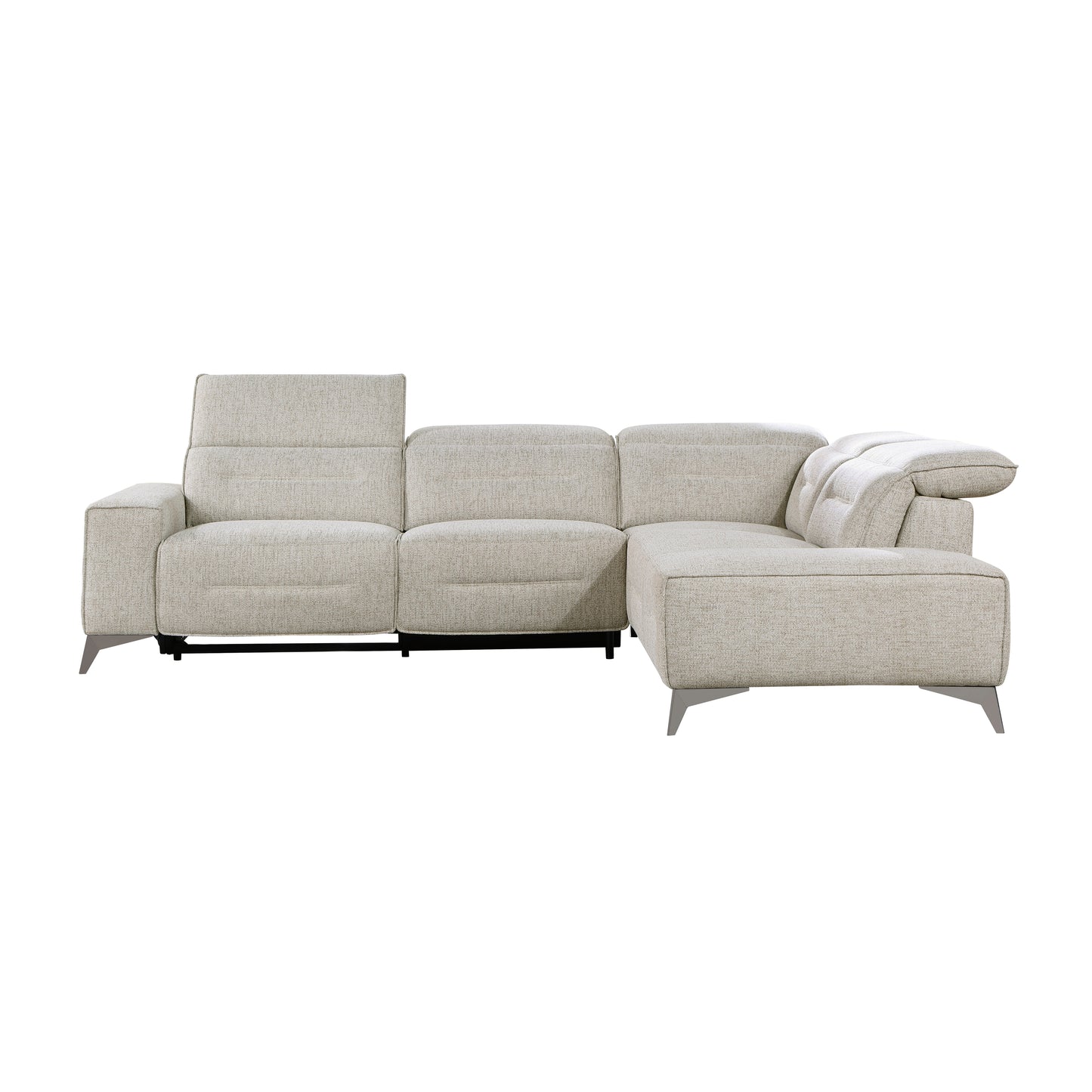 Homelegance Adahlia Power Reclining Sectional Sofa in Sand 9414-SCPW