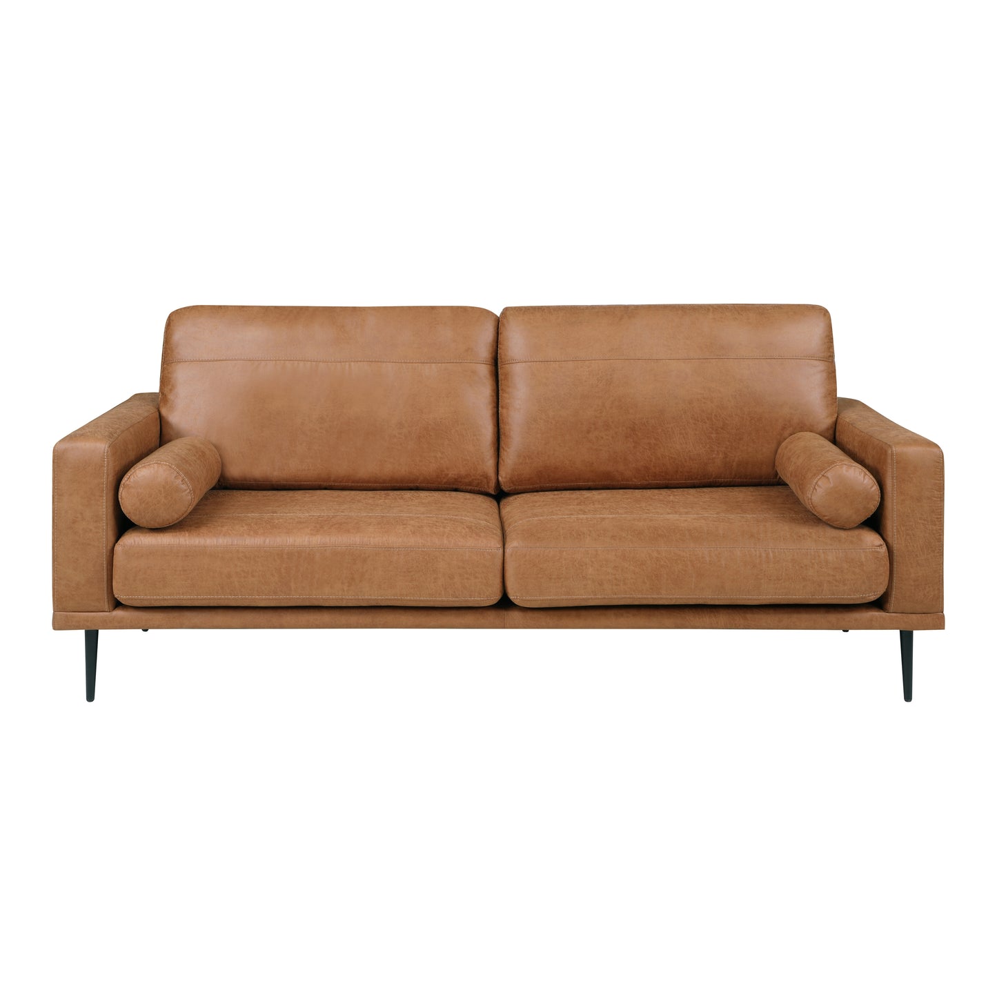 Homelegance Westcliffe Sectional Sofa in Brown Polished Microfiber 9416CAR-3