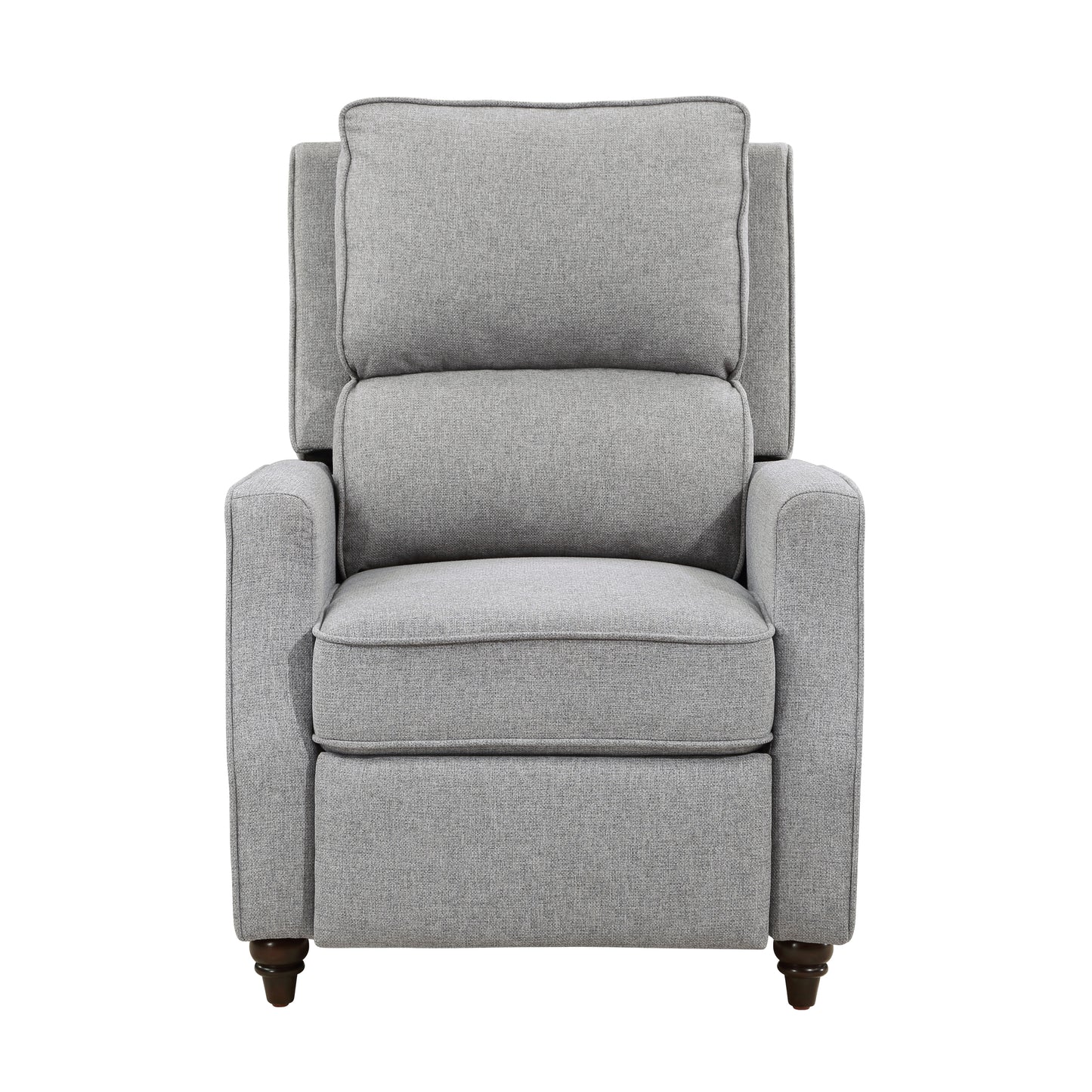 Homelegance Loveland Reclining Chair in Textured Gray Fabric 9418GY-1