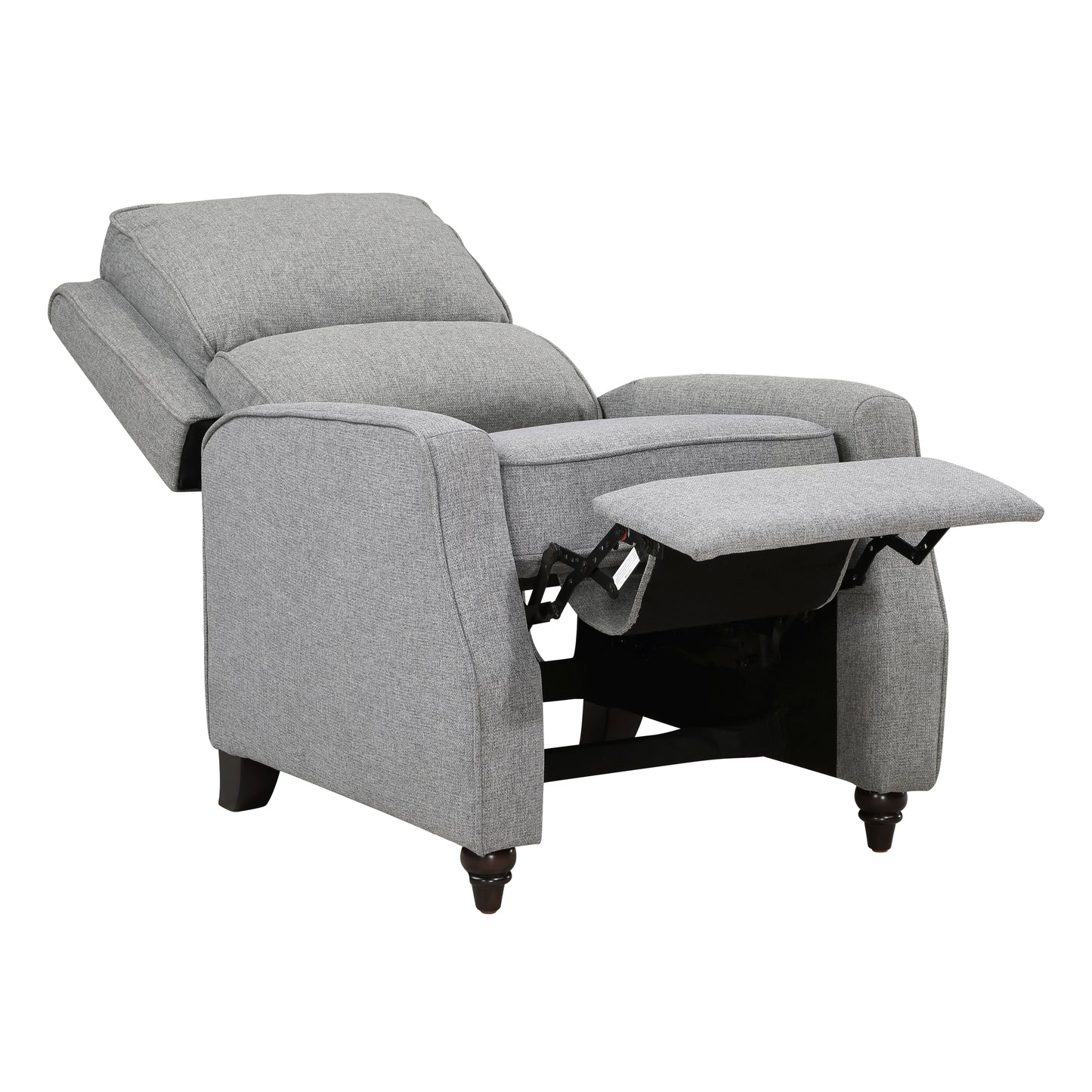 Homelegance Loveland Reclining Chair in Textured Gray Fabric 9418GY-1