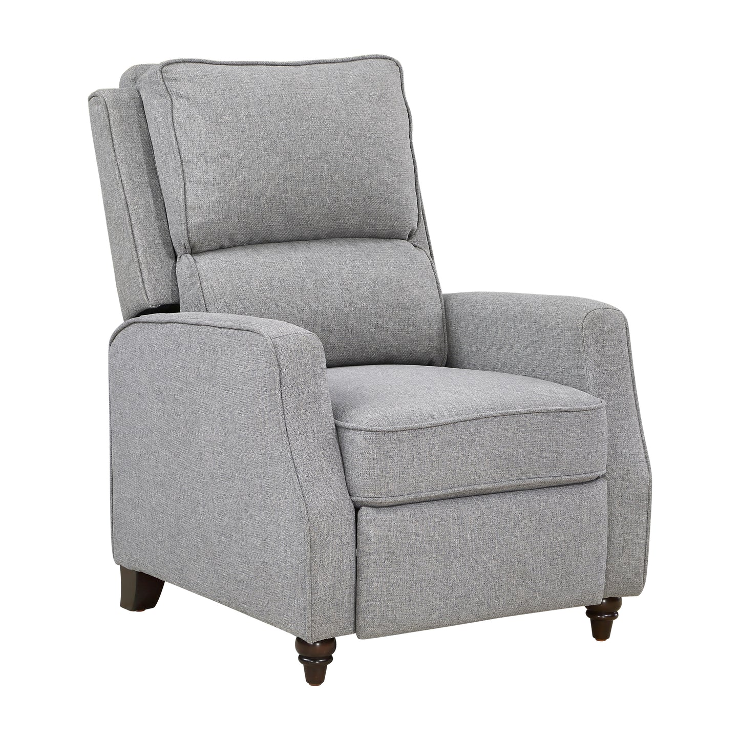 Homelegance Loveland Reclining Chair in Textured Gray Fabric 9418GY-1