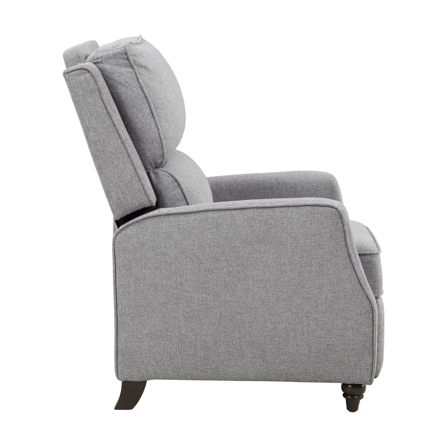 Homelegance Loveland Reclining Chair in Textured Gray Fabric 9418GY-1