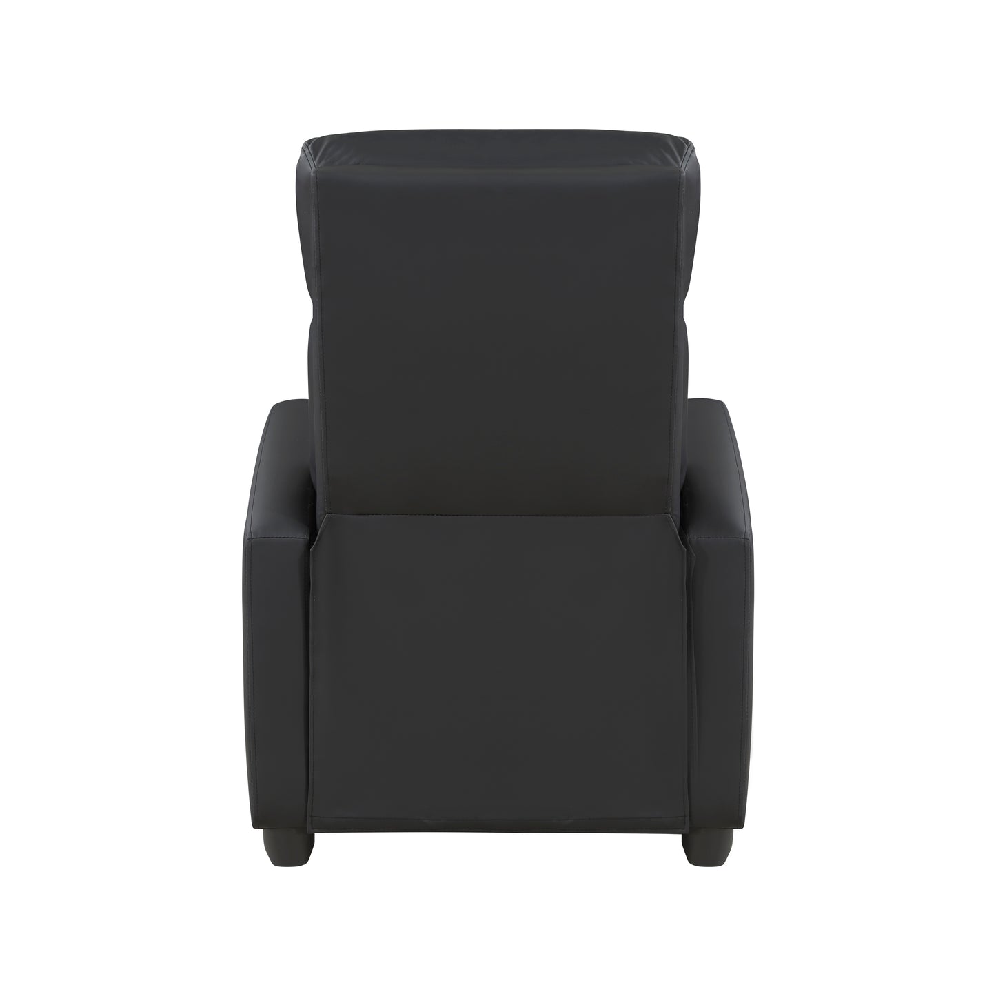 Homelegance Greenfield Reclining Chair in Black Faux Leather 9420BK-1