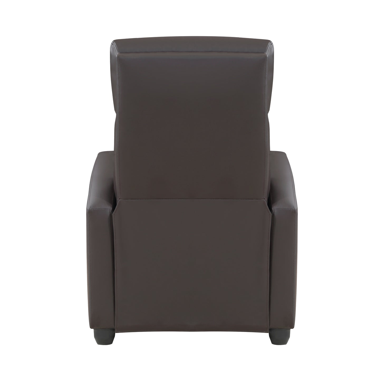 Homelegance Greenfield Reclining Chair in Dark Brown Faux Leather 9420DB-1