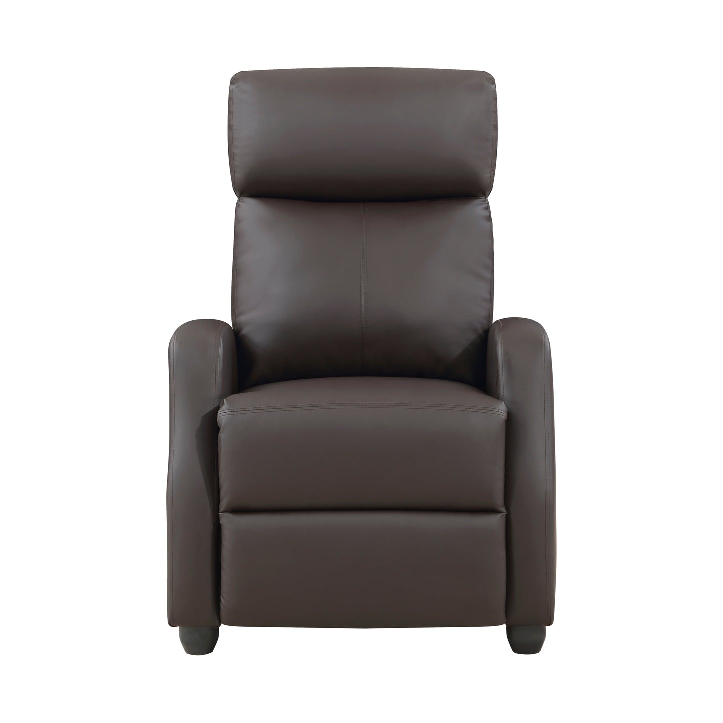Homelegance Greenfield Reclining Chair in Dark Brown Faux Leather 9420DB-1