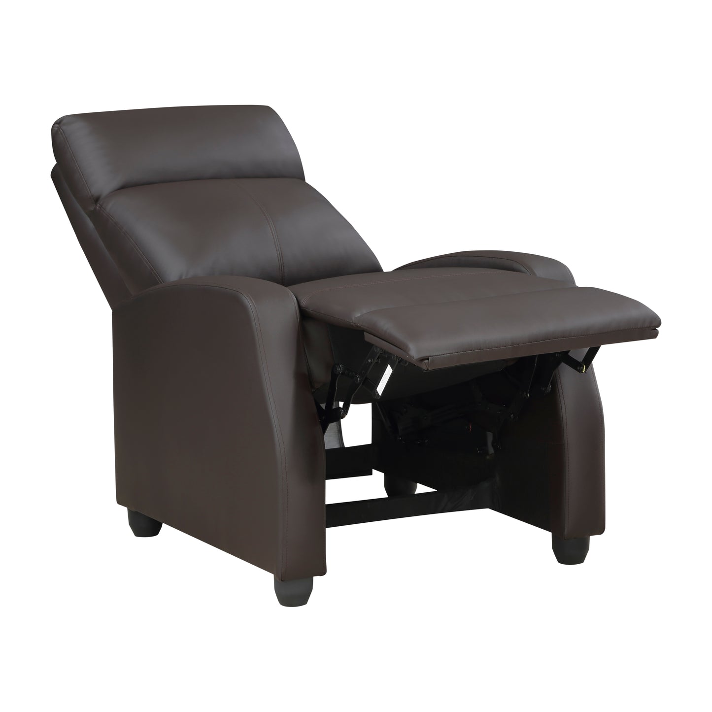 Homelegance Greenfield Reclining Chair in Dark Brown Faux Leather 9420DB-1
