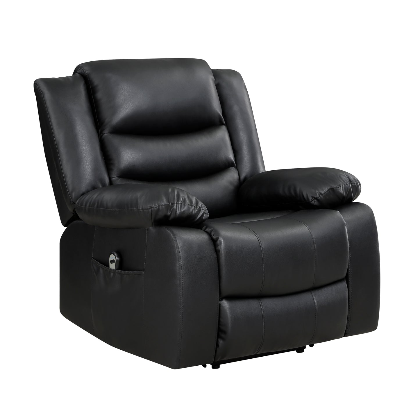 Homelegance Carson Power Lift Chair in Black Faux Leather 9423BLK-1LT