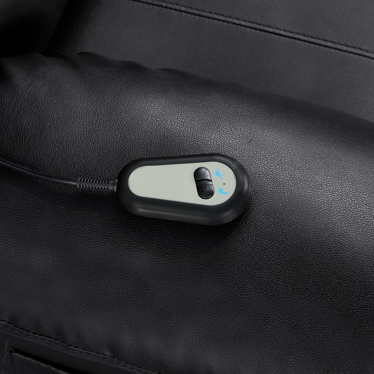 Homelegance Carson Power Lift Chair in Black Faux Leather 9423BLK-1LT