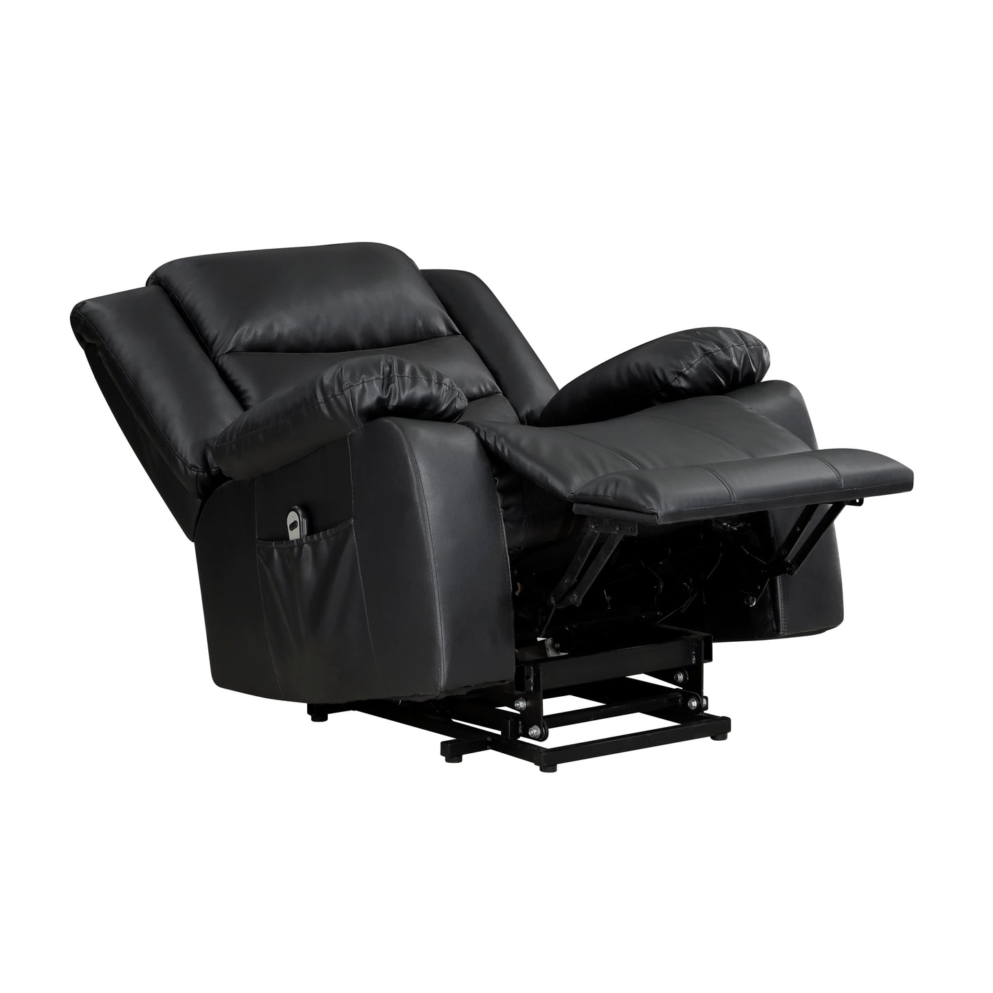 Homelegance Carson Power Lift Chair in Black Faux Leather 9423BLK-1LT
