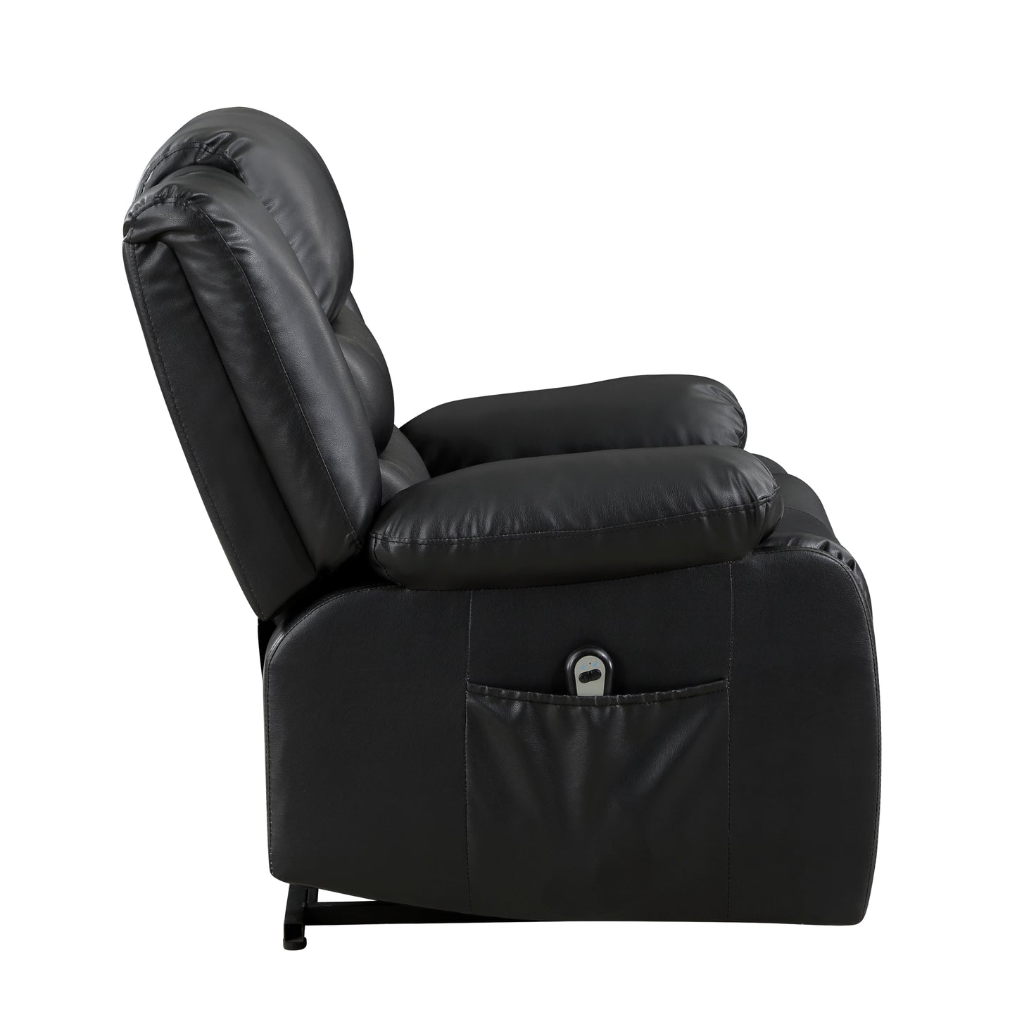 Homelegance Carson Power Lift Chair in Black Faux Leather 9423BLK-1LT