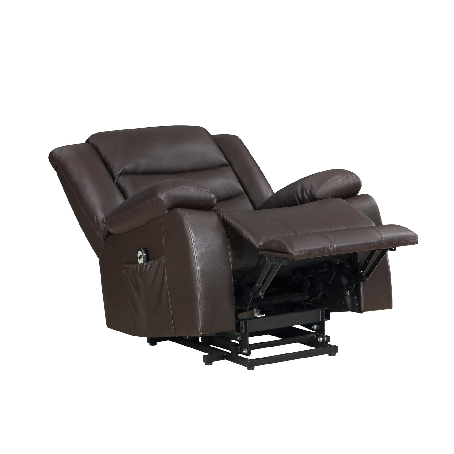 Homelegance Carson Power Lift Chair Dark Brown Faux Leather 9423DBR-1LT