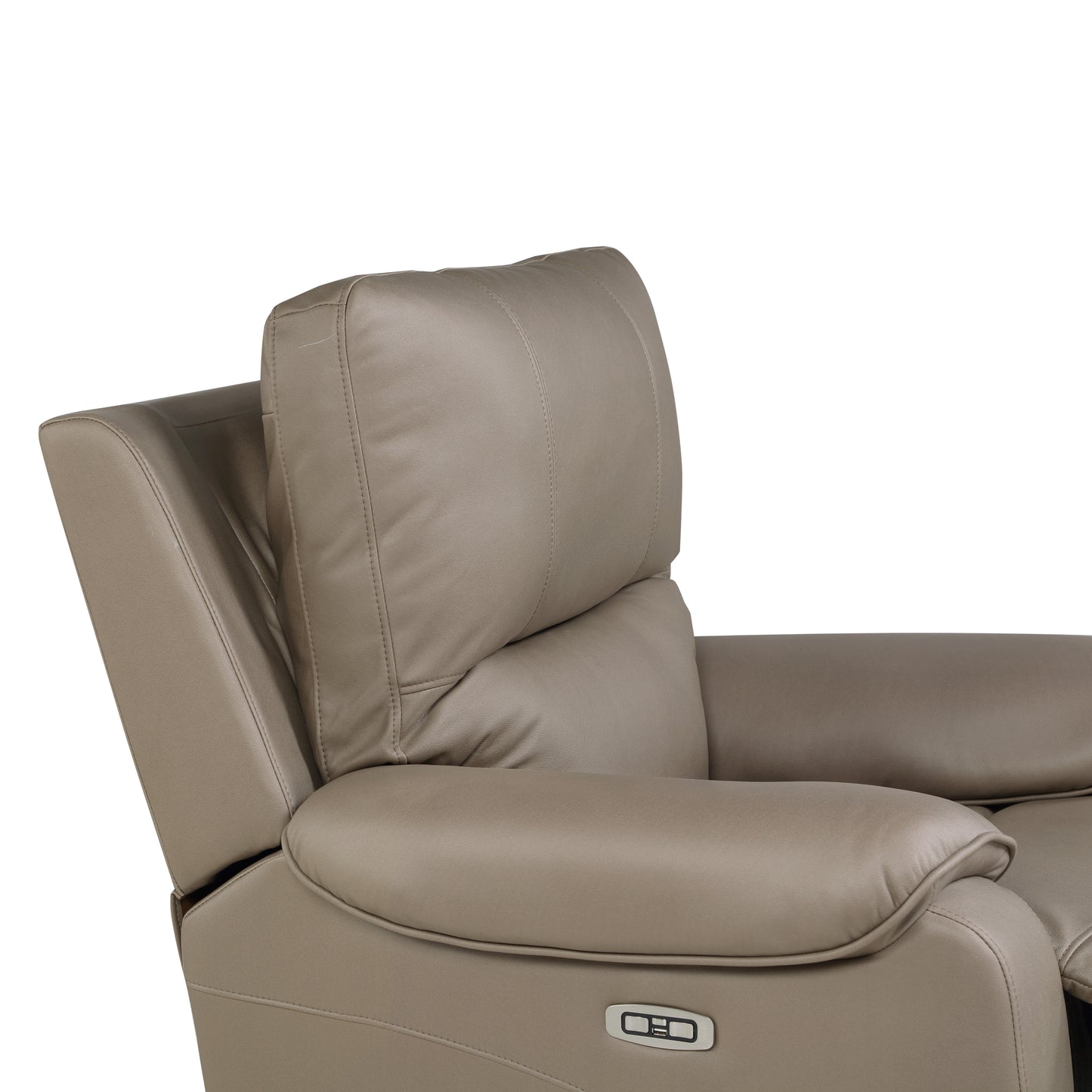 Homelegance LeGrande Power Reclining Chair in Taupe 9429TP-1PWH