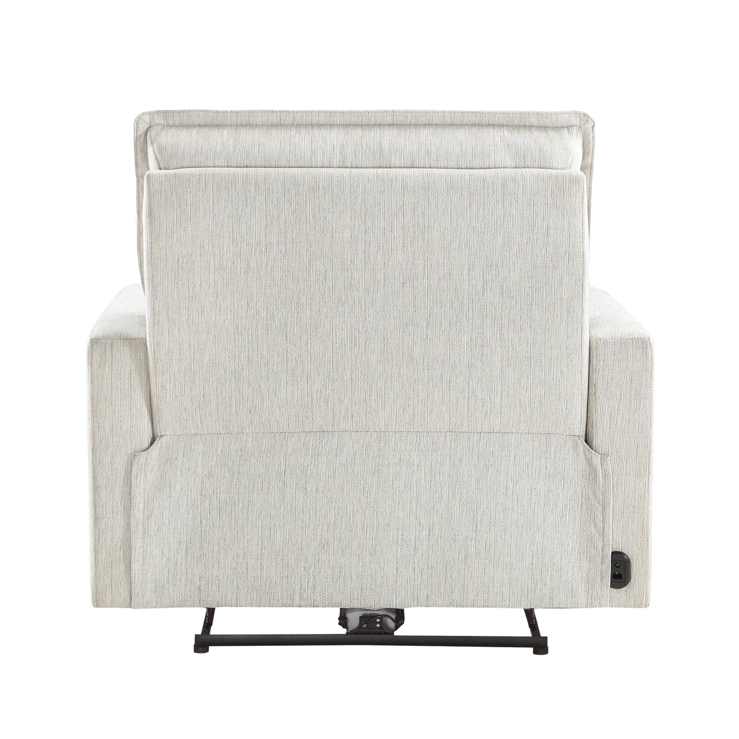 Homelegance Salida Reclining Chair Power Recliner in Textured White 9444HMP-1PWH