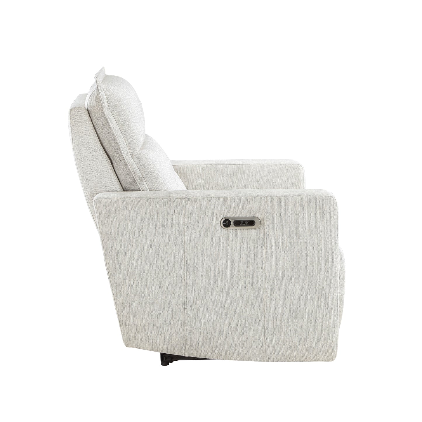 Homelegance Salida Reclining Chair Power Recliner in Textured White 9444HMP-1PWH