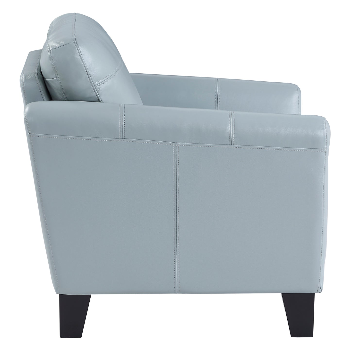 Homelegance Spivey Accent Chair in Aqua Top Grain Leather 9460AQ-1