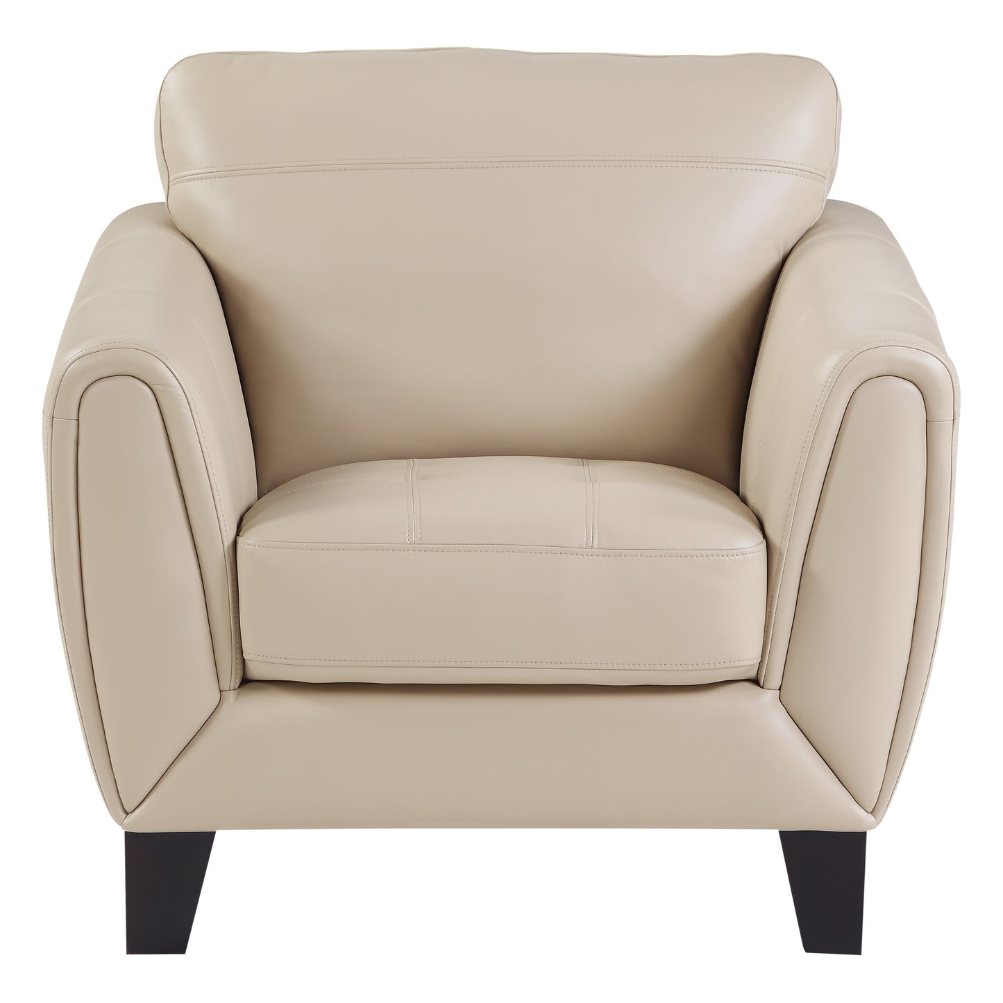 Homelegance Spivey Accent Chair in Beige Top Grain Leather 9460BE-1