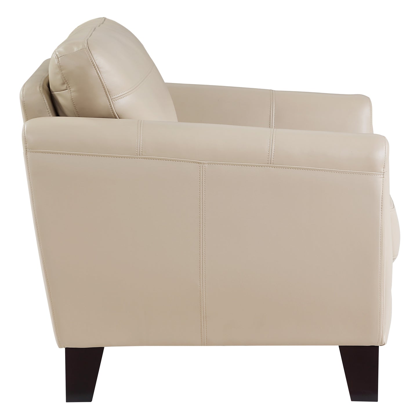 Homelegance Spivey Accent Chair in Beige Top Grain Leather 9460BE-1