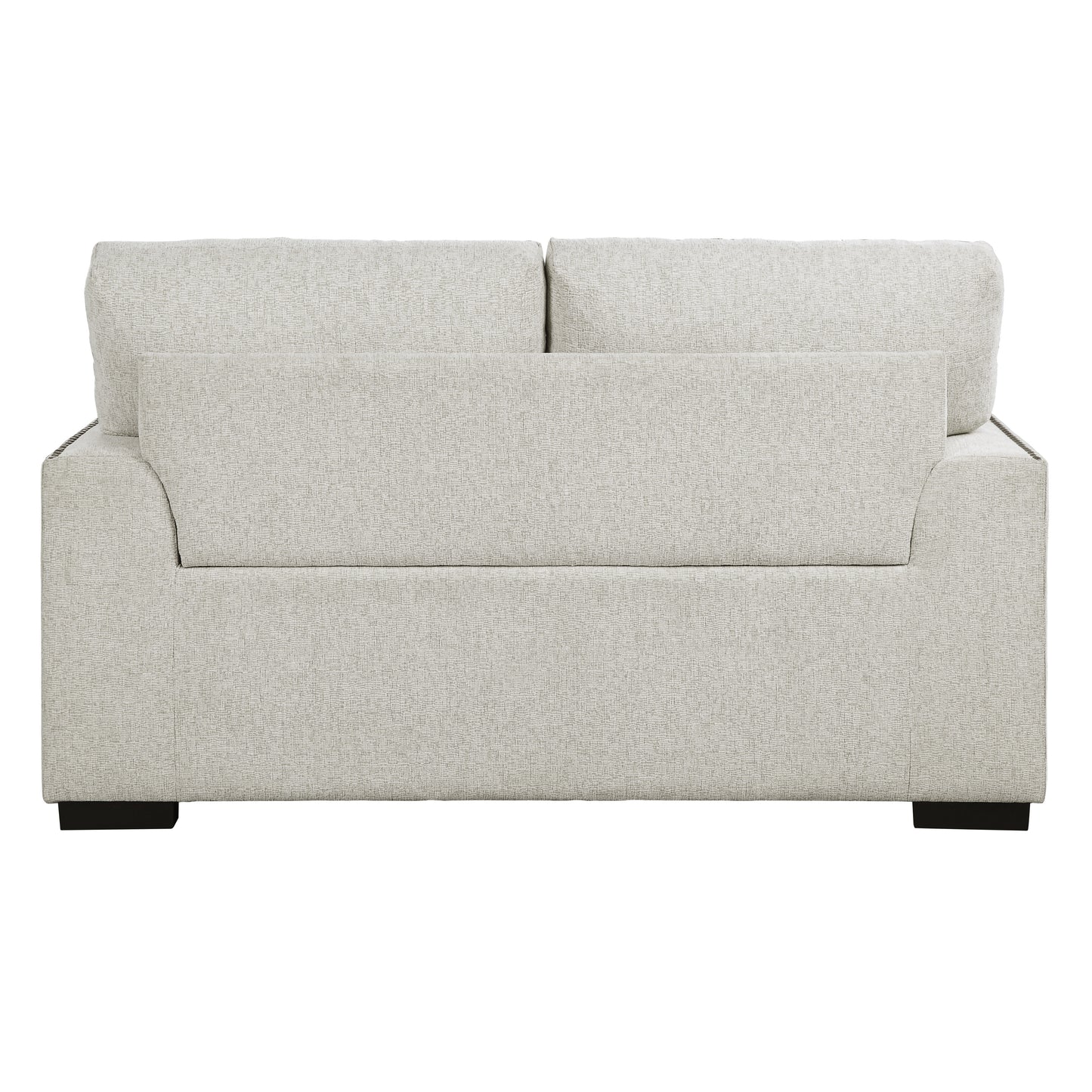 Homelegance Morelia Loveseat in Beige Chenille with Nailhead Trim 9468BE-2